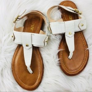 Joe Boxer White Sandals Size 8